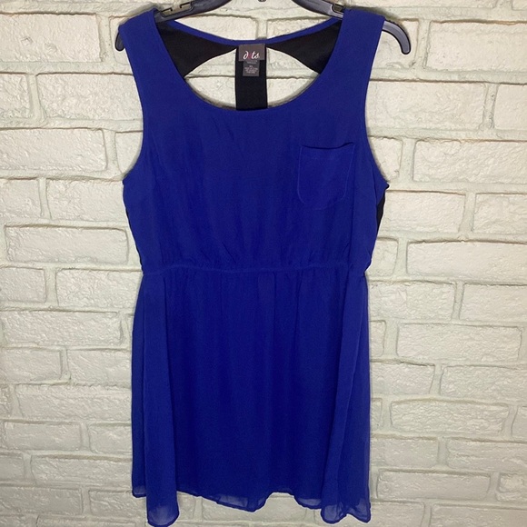 Dots Dresses & Skirts - Blue Sleeveless Dress